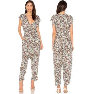 FREE PEOPLE Ruffle Your Feathers Floral Jumpsuit